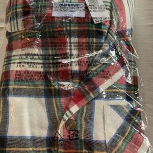 Old Navy Plaid Pajama Top - Red, Blue, Green, White